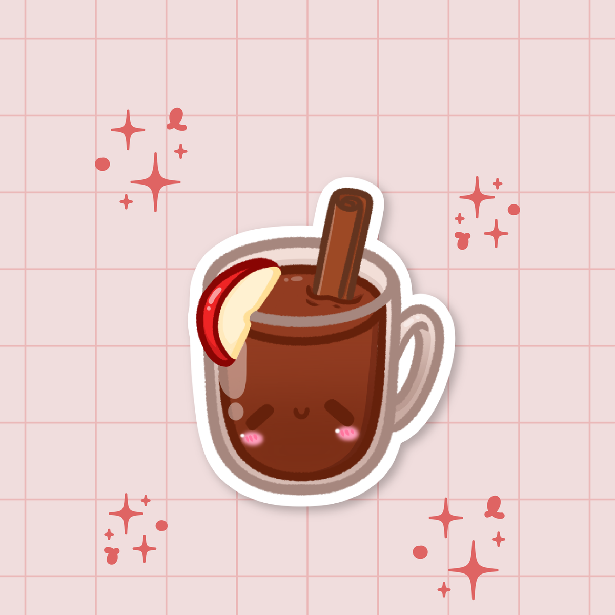 Apple Cider Die-Cut Sticker 🍎