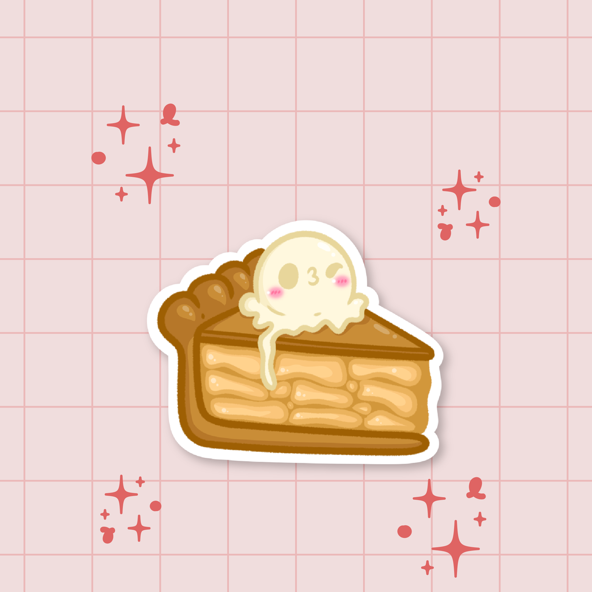 Apple Pie Die-Cut Sticker 🍎