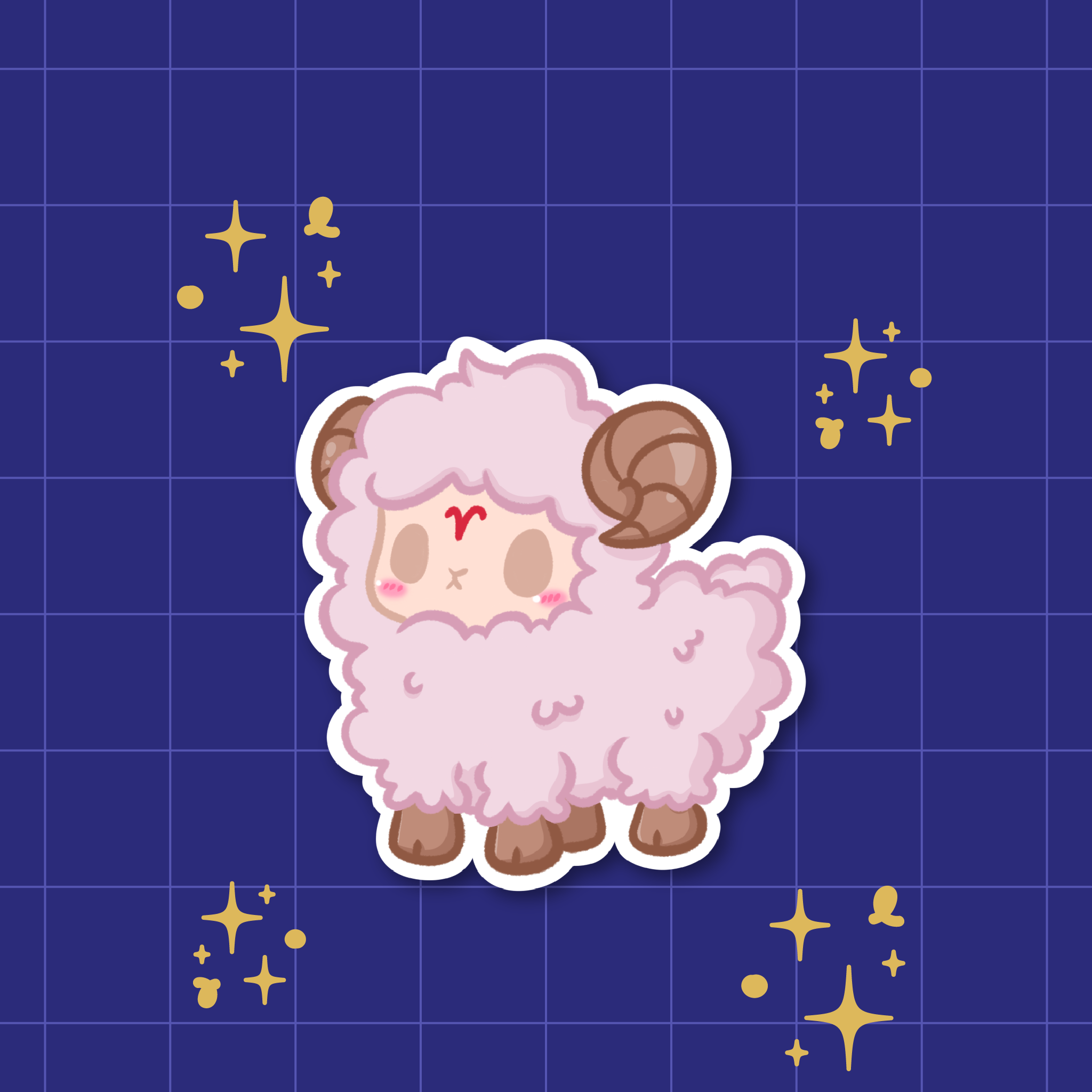 Aries: The Trailblazer | Zodiac Die-Cut Sticker ⭐️