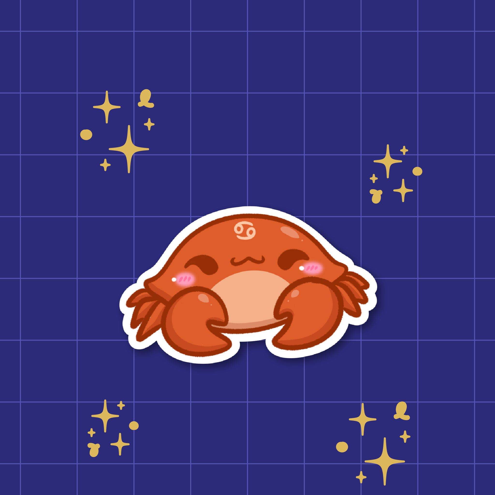 Cancer: The Moonchild | Zodiac Die-Cut Sticker ⭐️