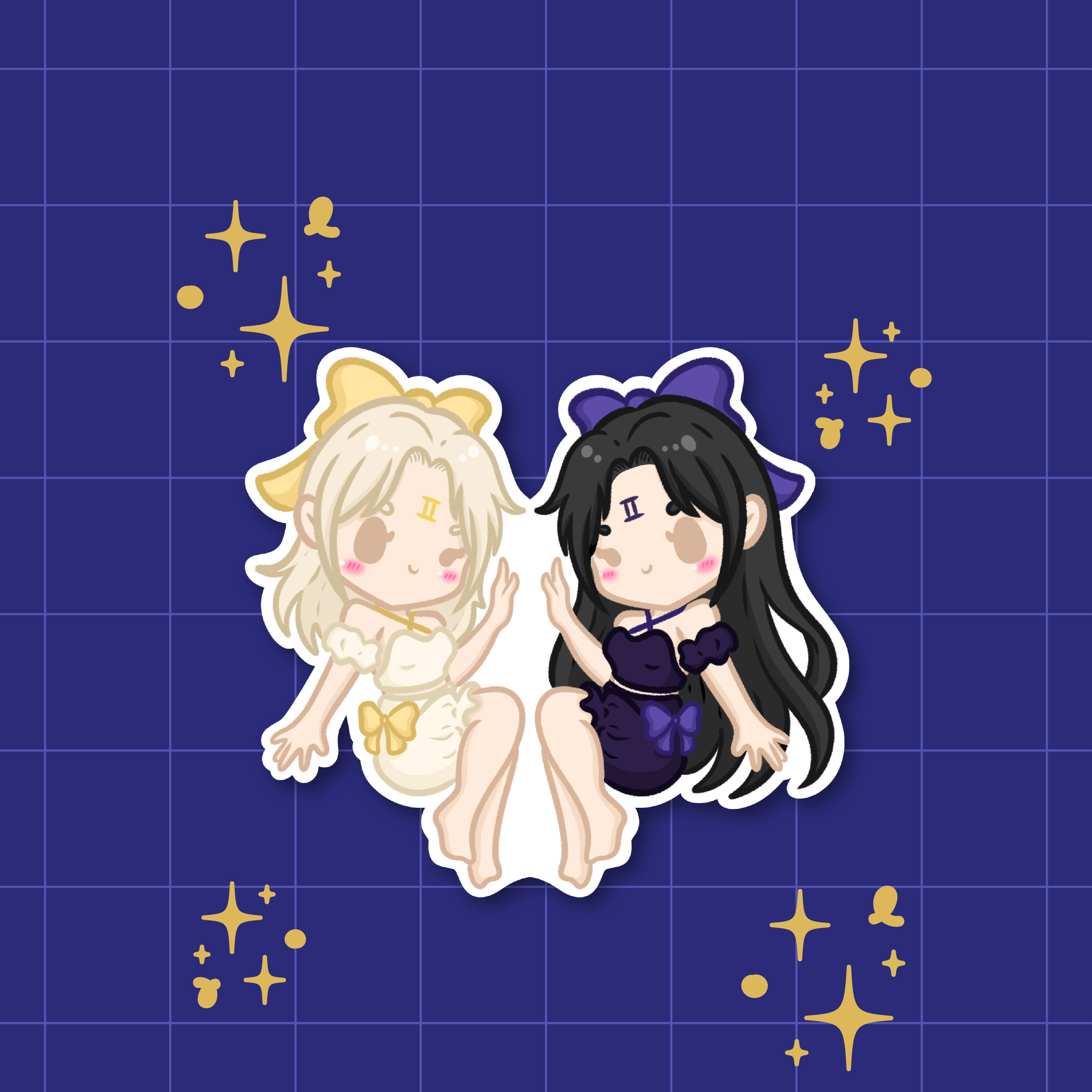 Gemini: The Social Butterfly | Zodiac Die-Cut Sticker ⭐️