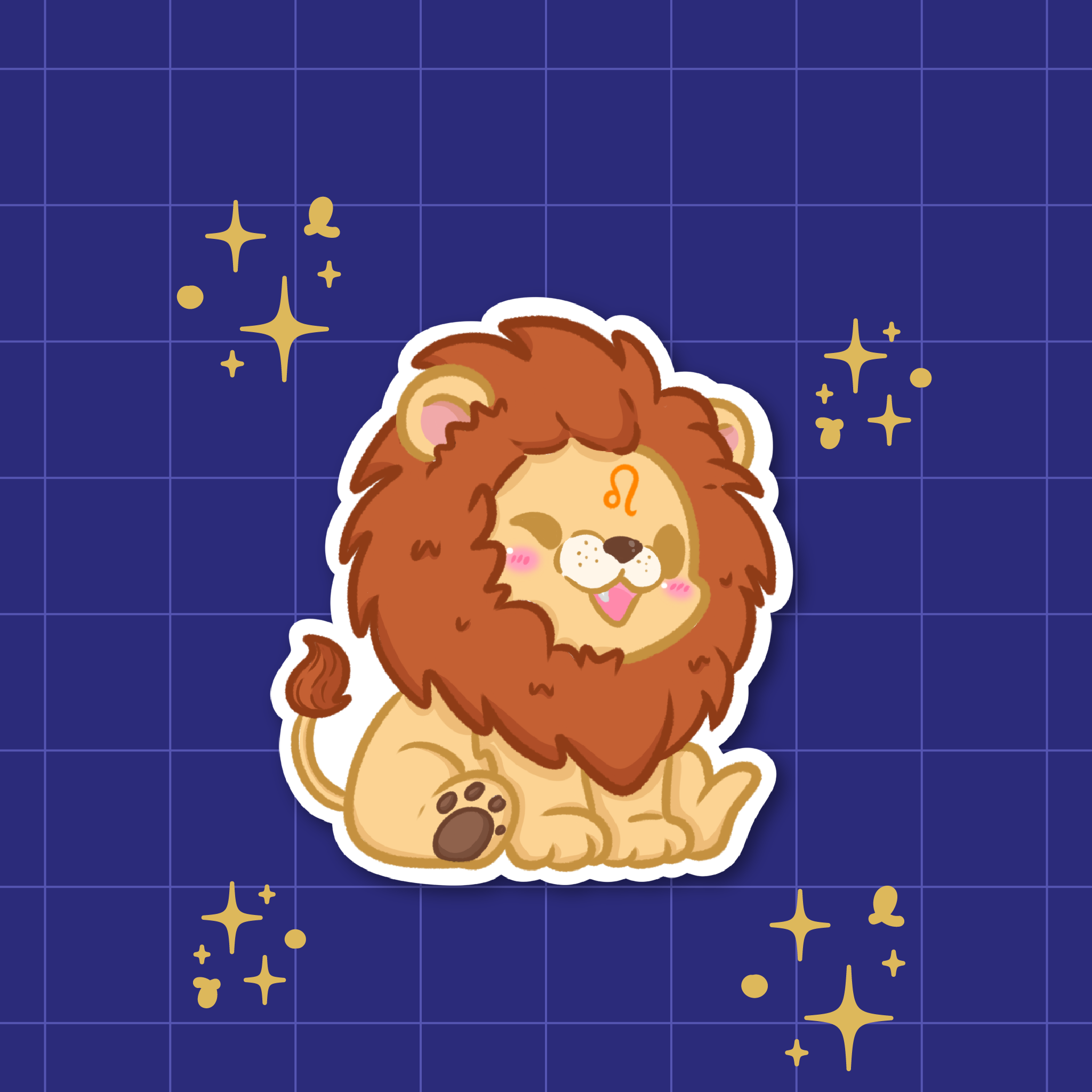 Leo: The Main Character | Zodiac Die-Cut Sticker ⭐️