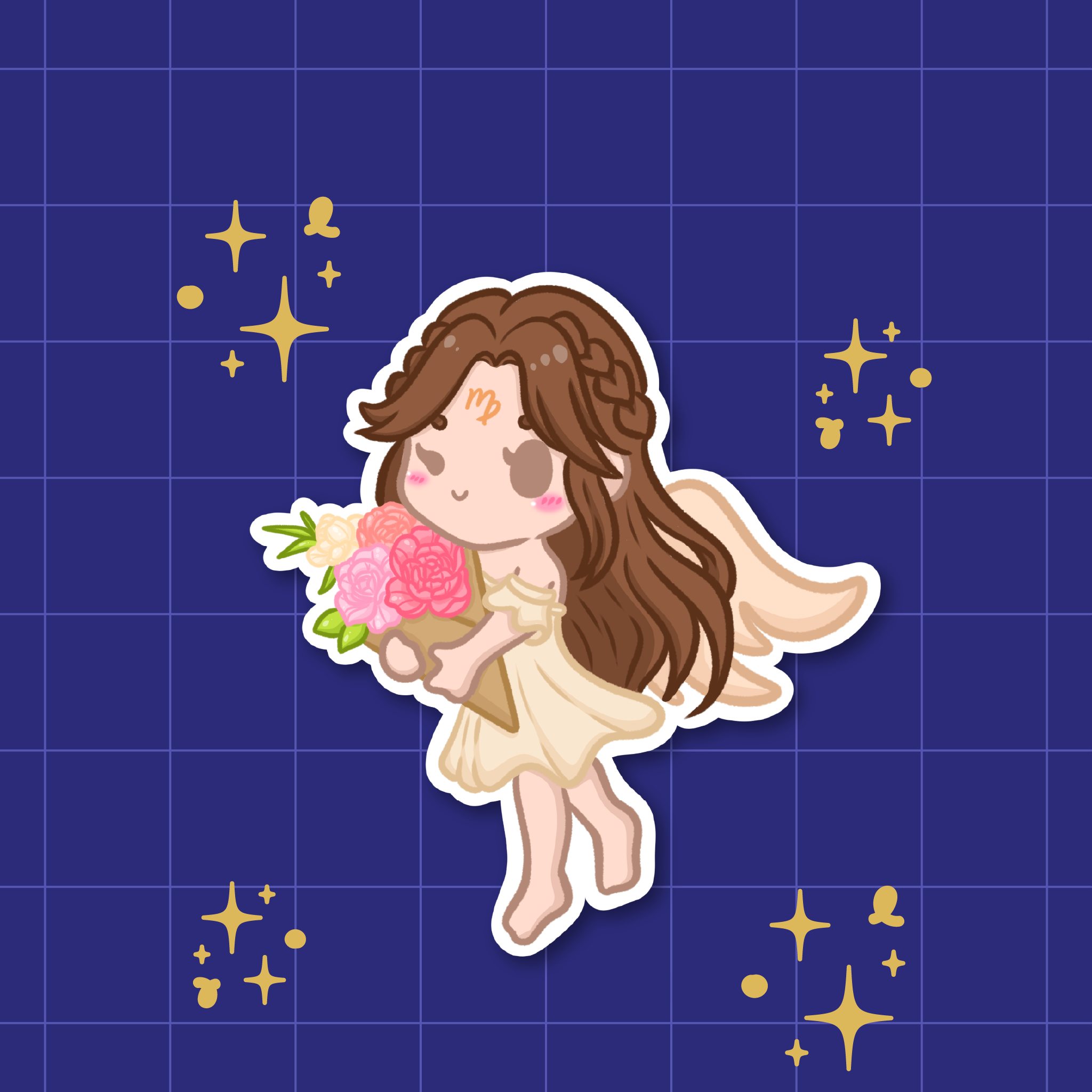 Virgo: The Architect of Order | Zodiac Die-Cut Sticker ⭐️