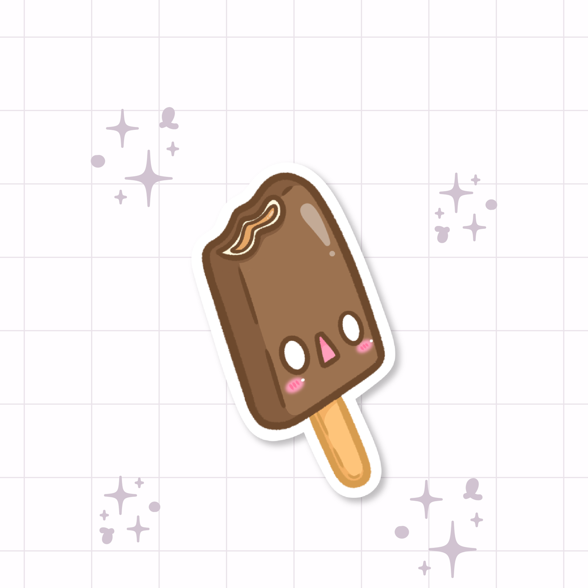 Bitten Ice Cream Popsicle Die-Cut Sticker 🍦