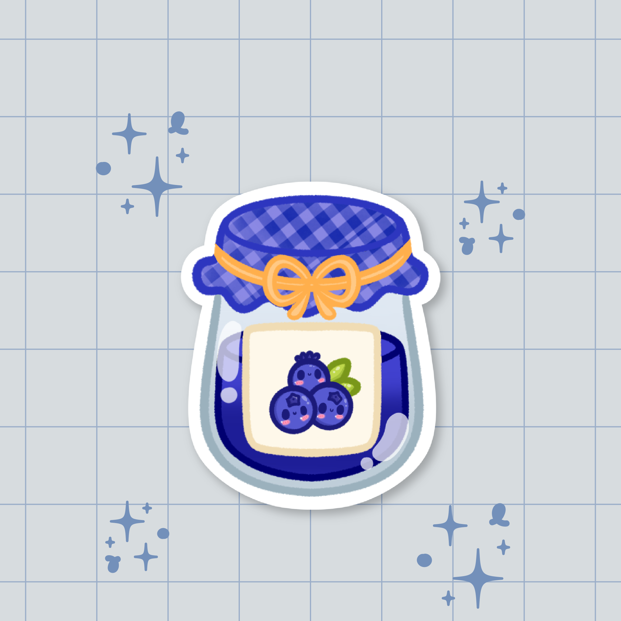 Blueberry Jam Die-Cut Sticker 🫐