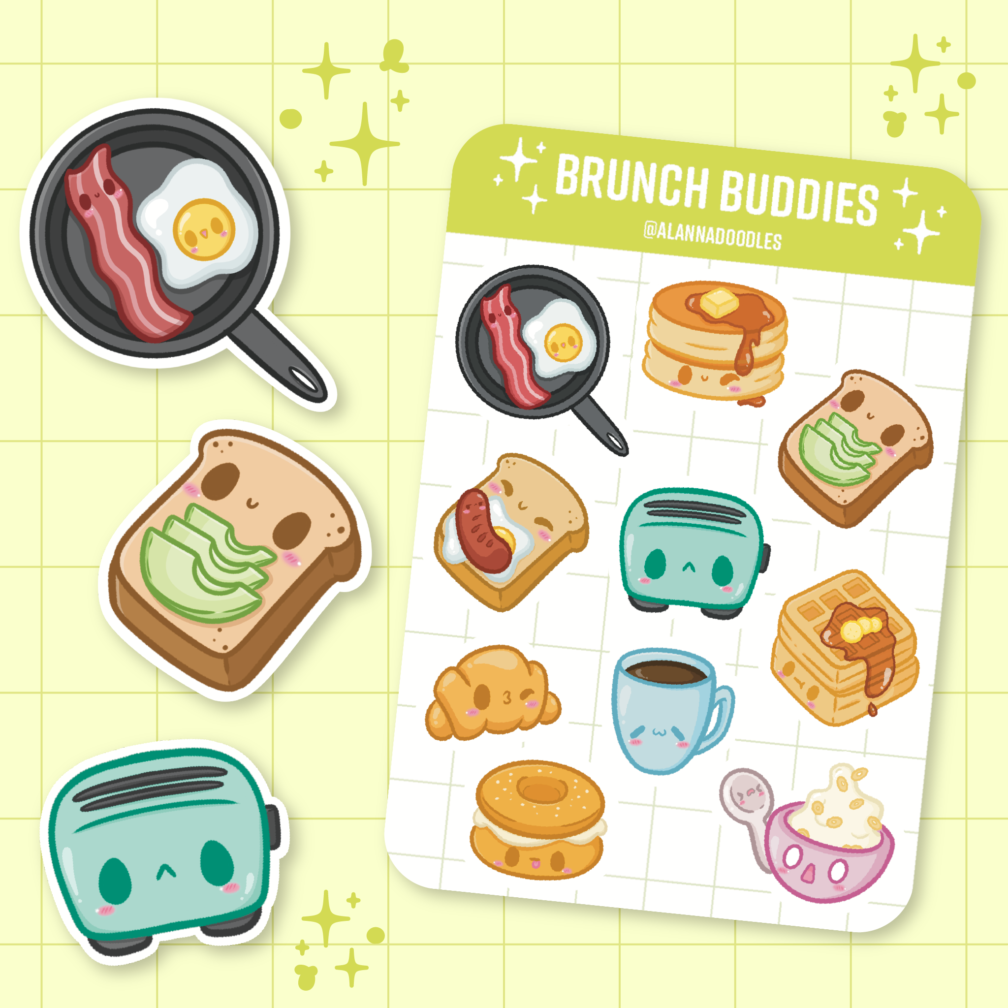 Brunch Buddies Sticker Sheet 🍳