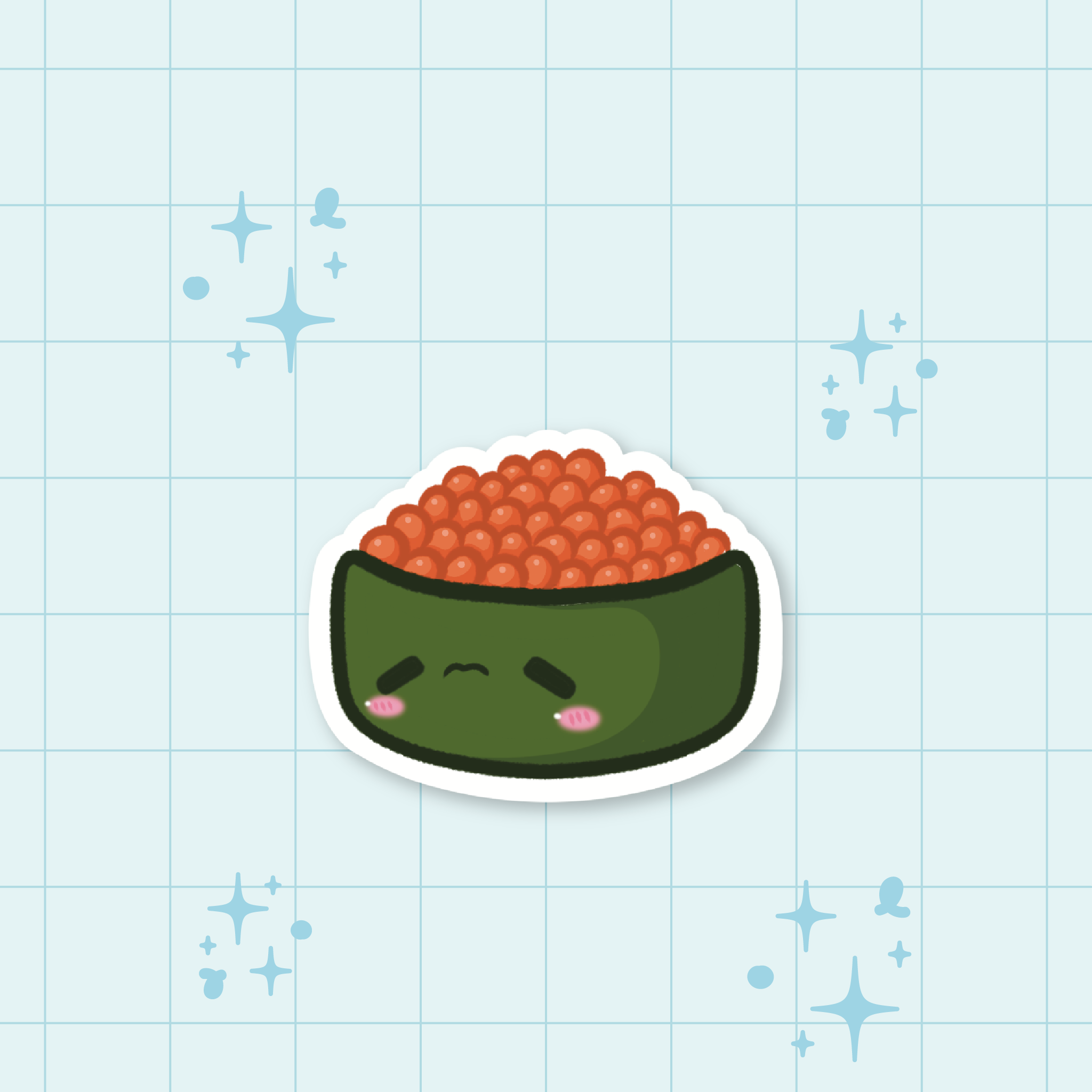 Ikura Maki Die-Cut Sticker 🍱