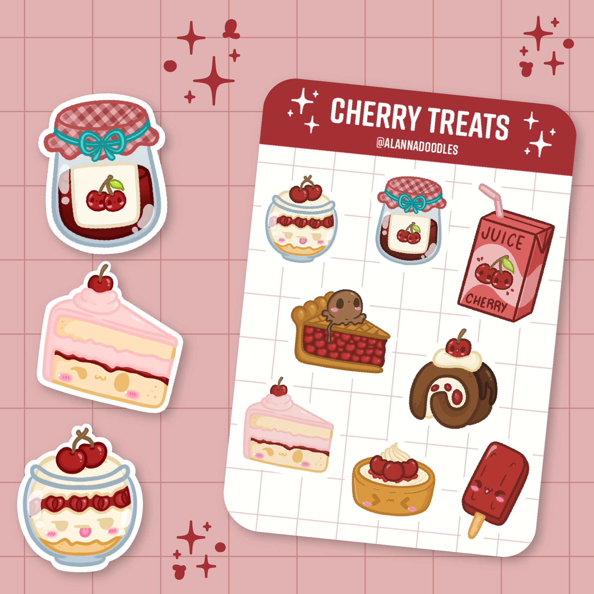 Cherry Treats Sticker Sheet 🍒