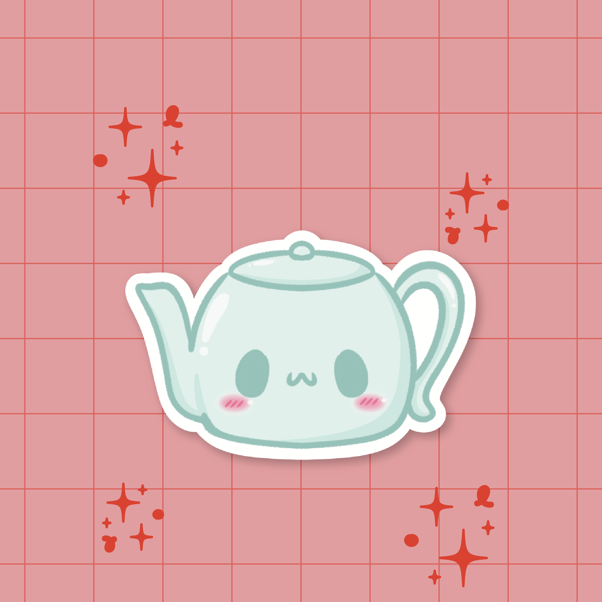 Dim Sum Tea Pot Die-Cut Sticker 🥟