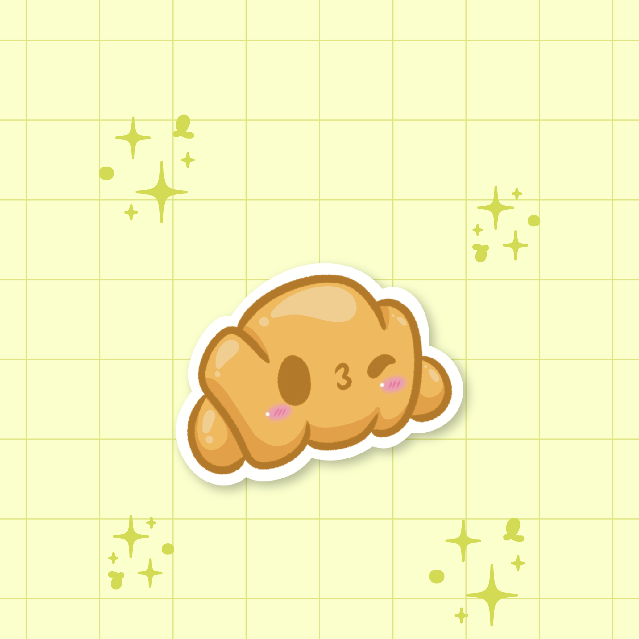 Croissant Die-Cut Sticker 🍳