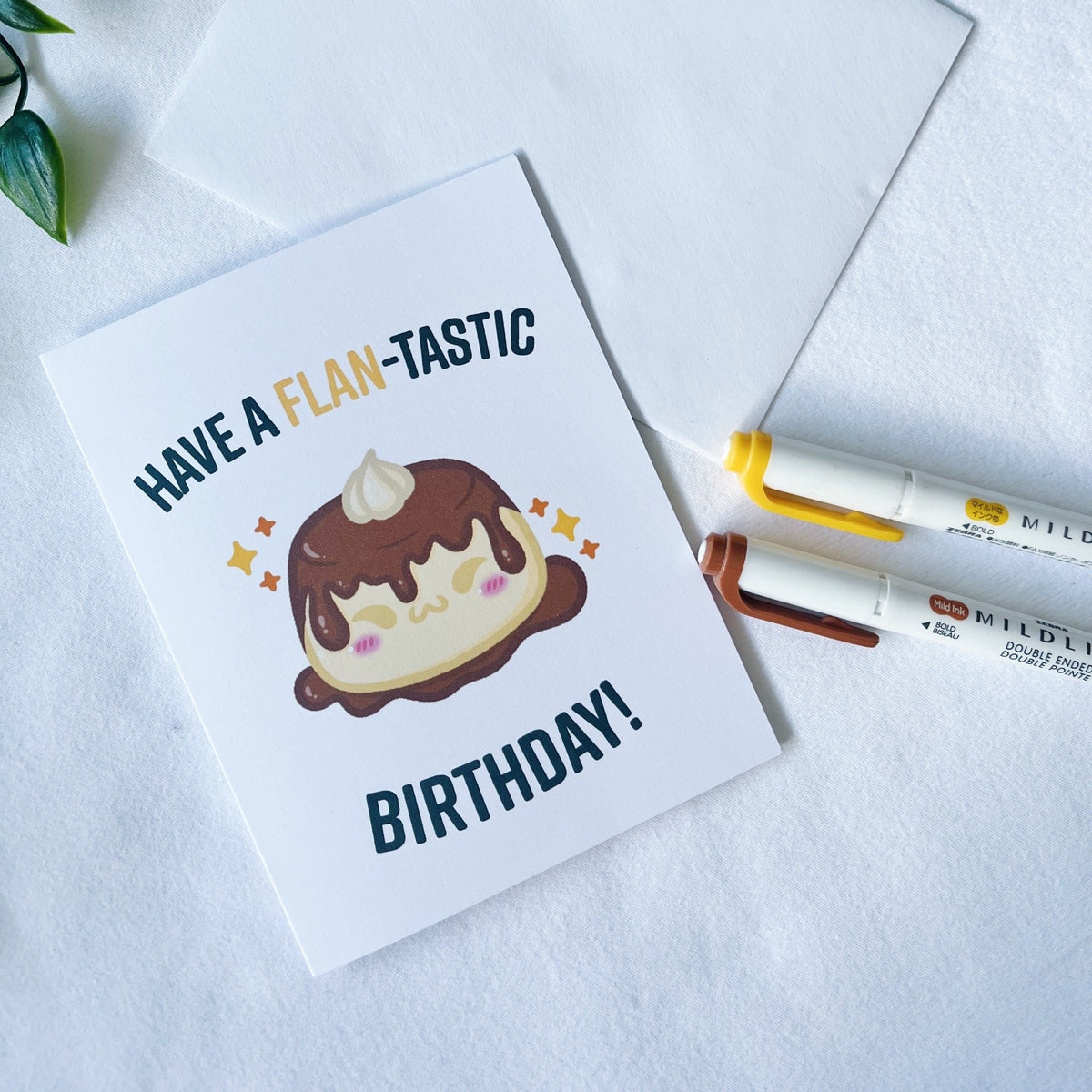 Have A FLAN-TASTIC Birthday! Greeting Card