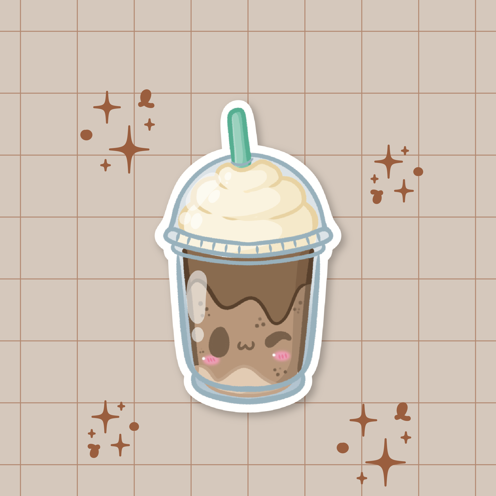 Frappuccino Die-Cut Sticker ☕️