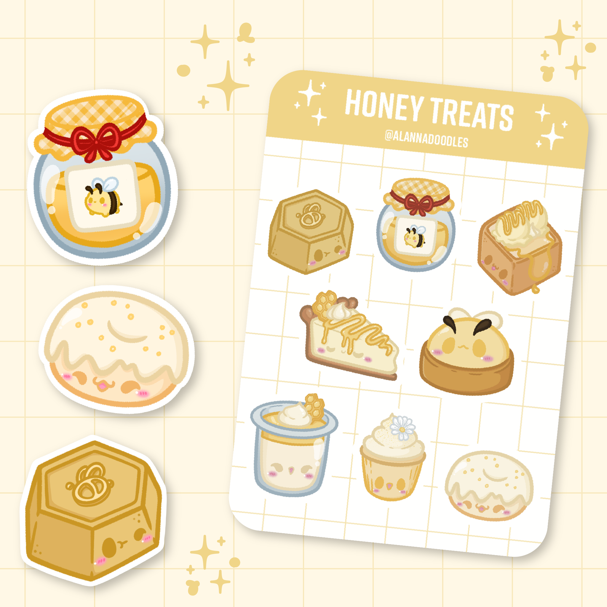 Honey Treats Sticker Sheet  🍯