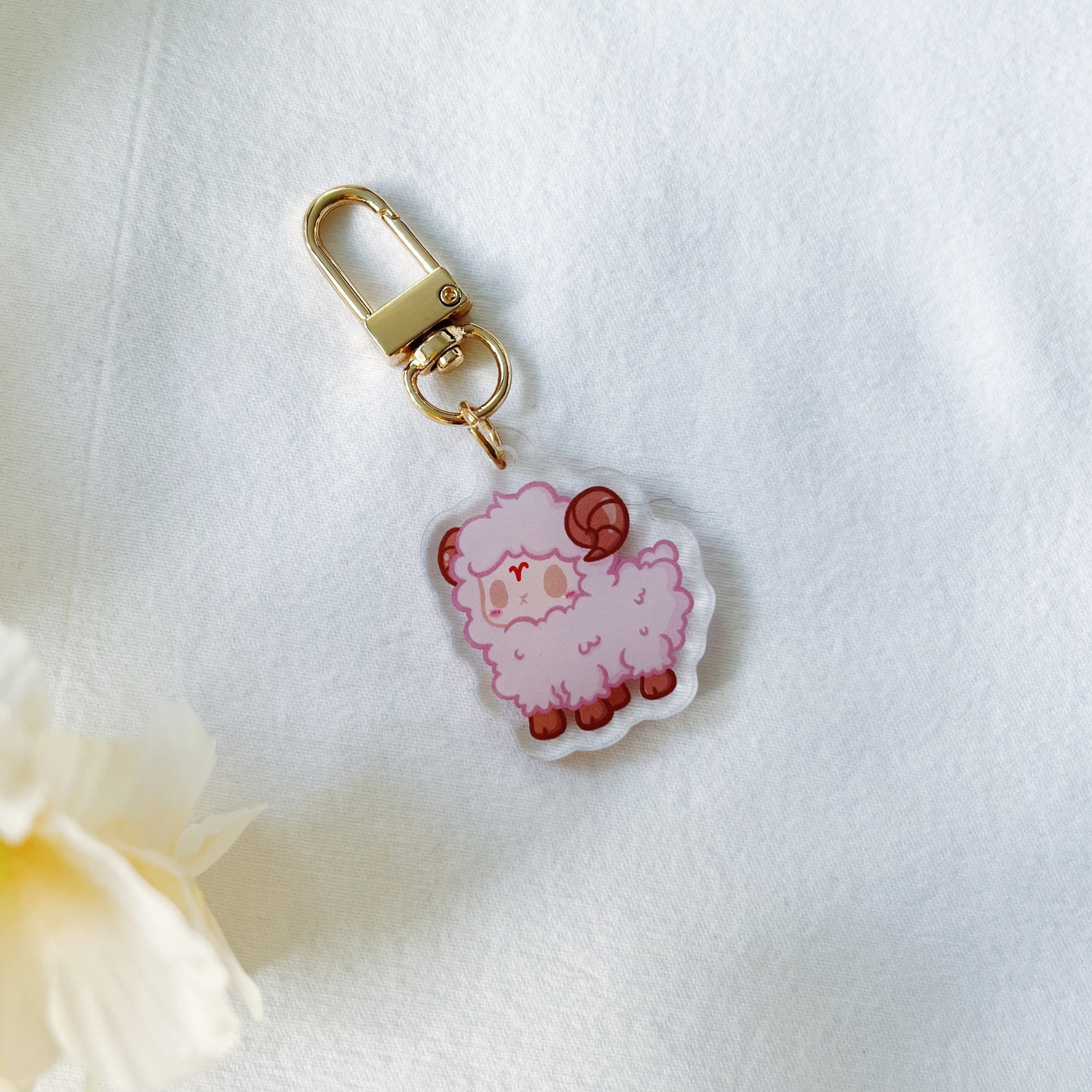 Aries: The Trailblazer | Zodiac Acrylic Keychain ⭐️