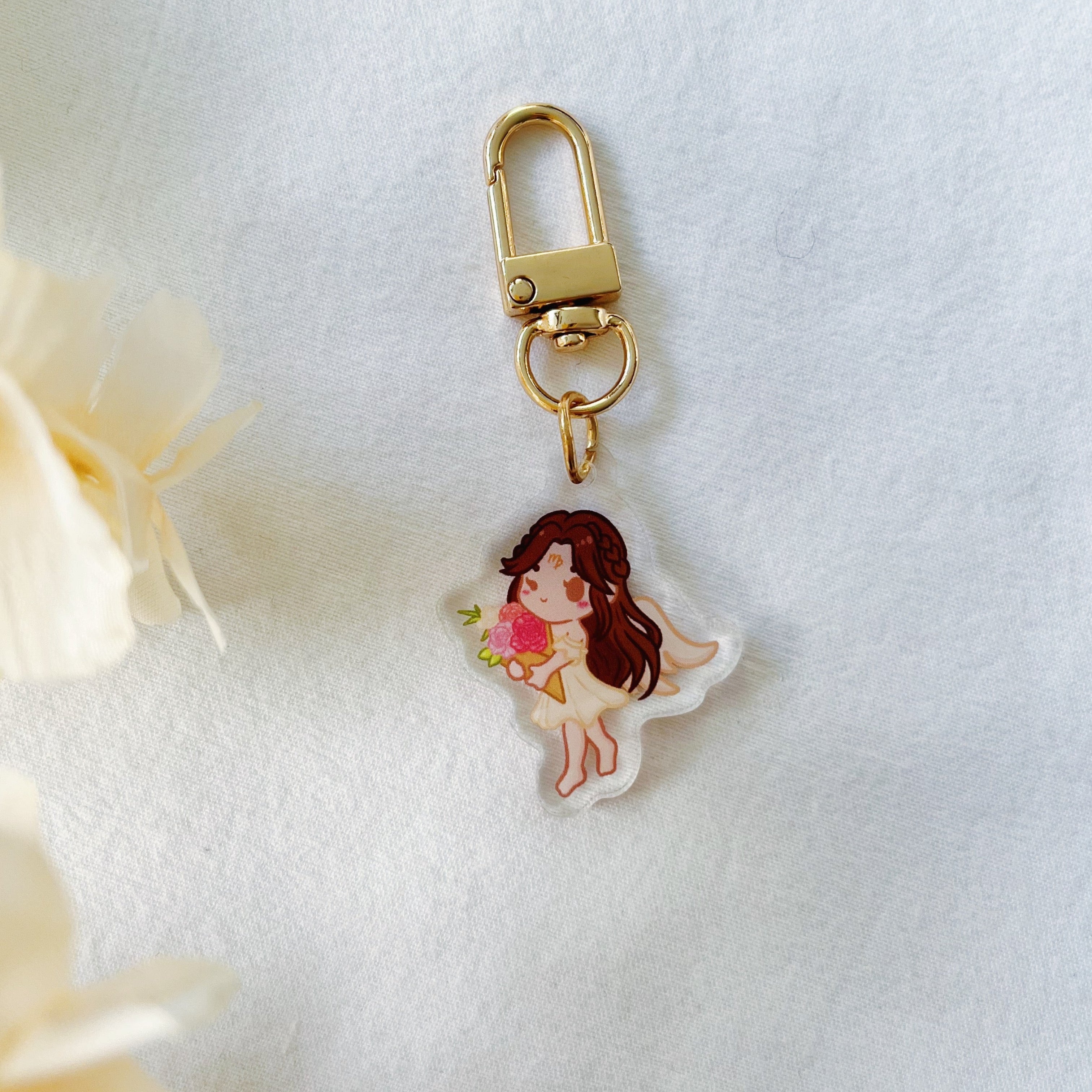 Virgo: The Architect of Order | Zodiac Acrylic Keychain ⭐️