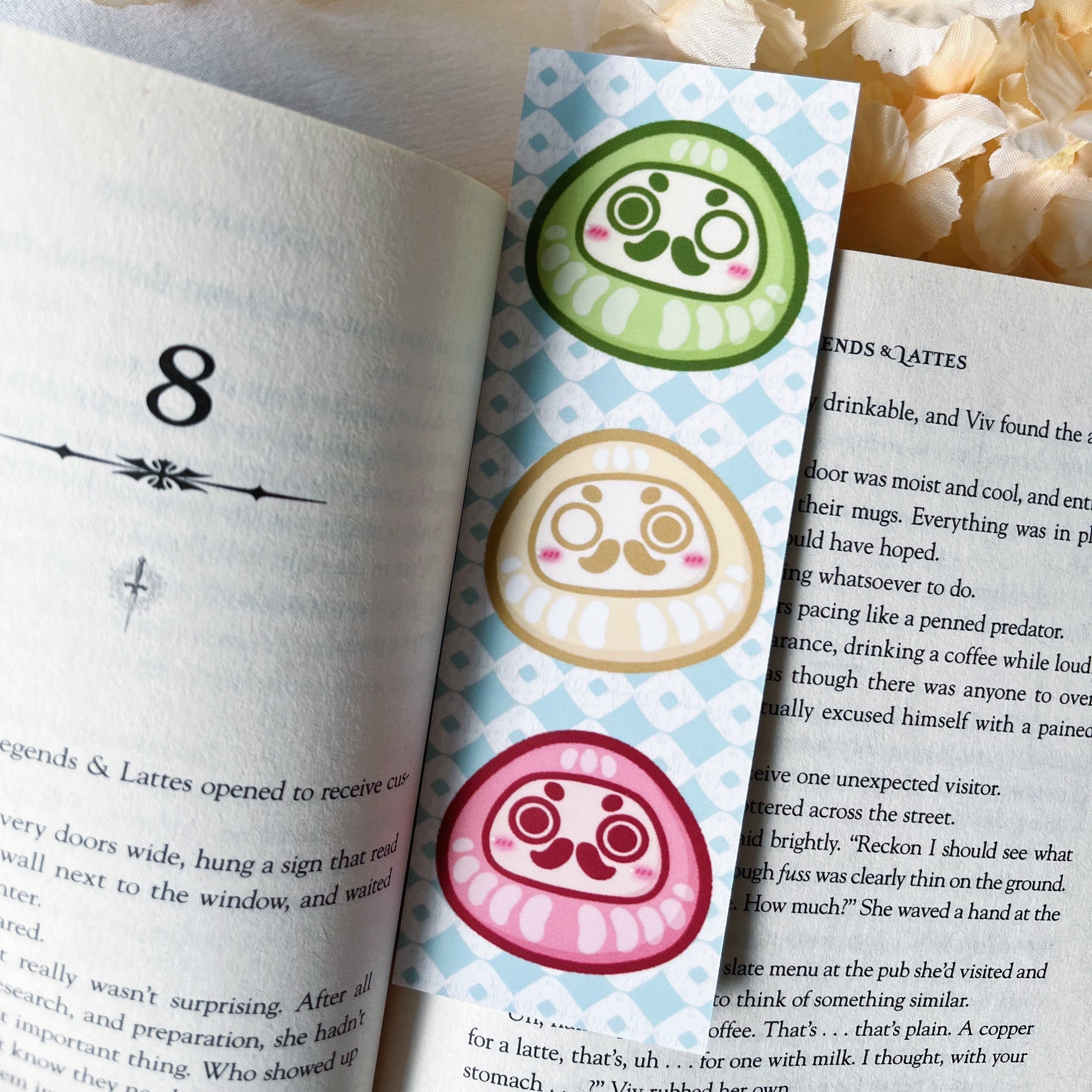 Daruma Soft Matte Bookmark 🌸