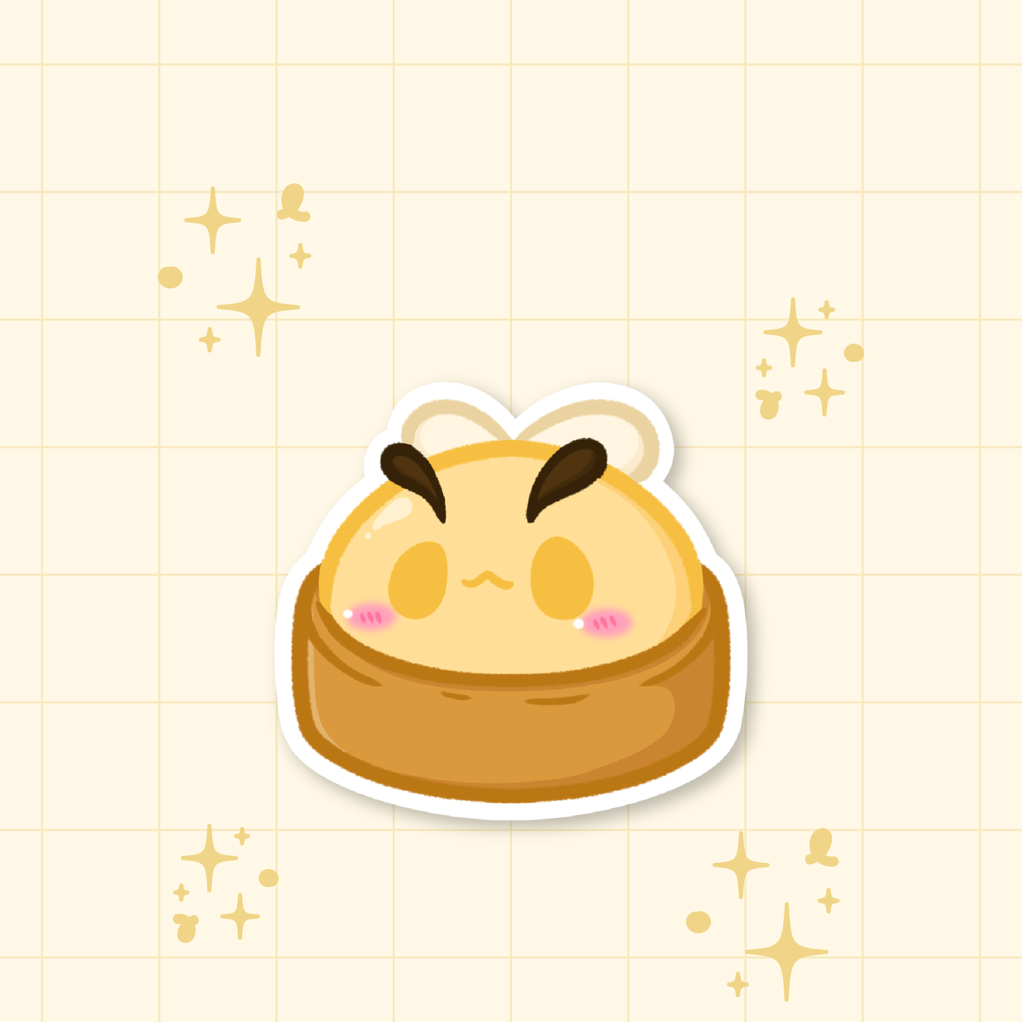 Honey Mousse Tart Die-Cut Sticker 🐝
