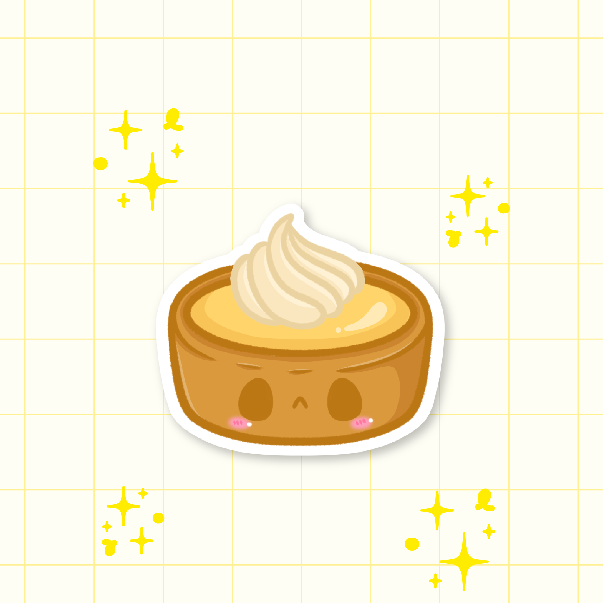 Lemon Tart Die-Cut Sticker 🍋