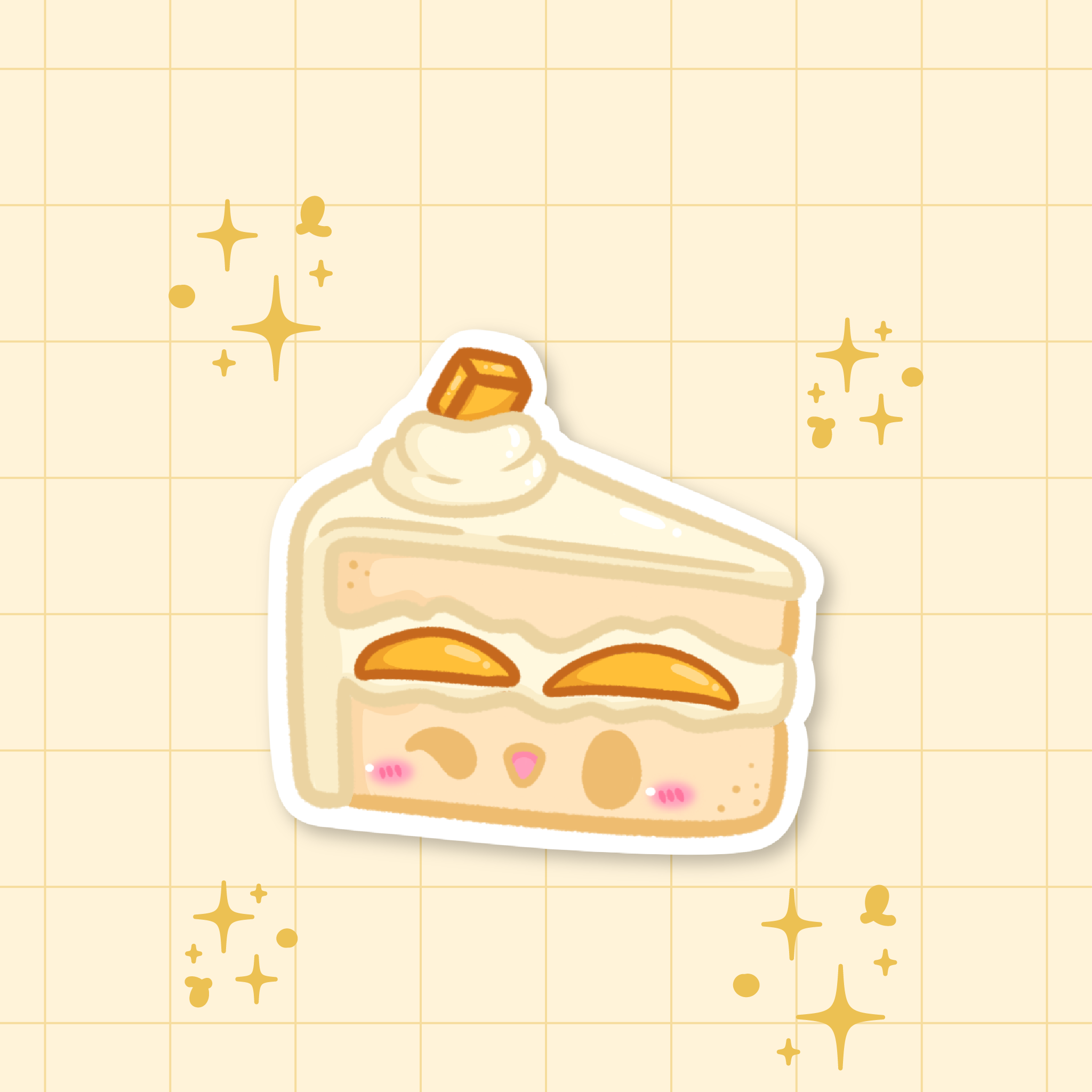 Mango Cake Die-Cut Sticker 🥭