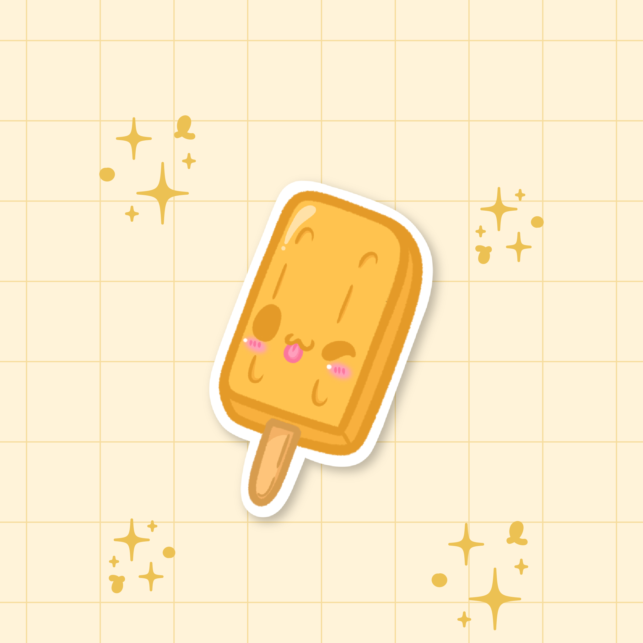 Mango Popsicle Die-Cut Sticker 🥭