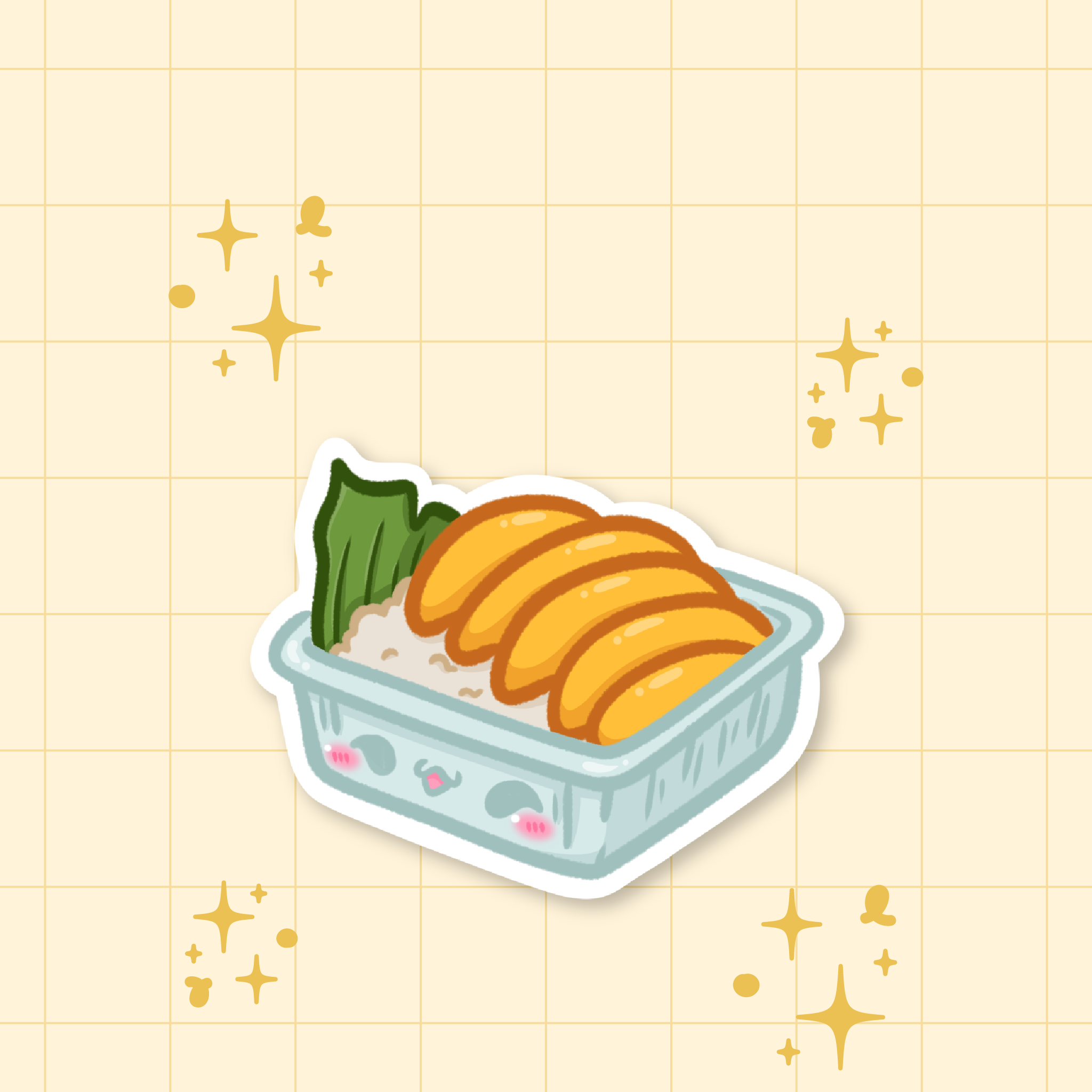 Mango Sticky Rice Die-Cut Sticker 🥭