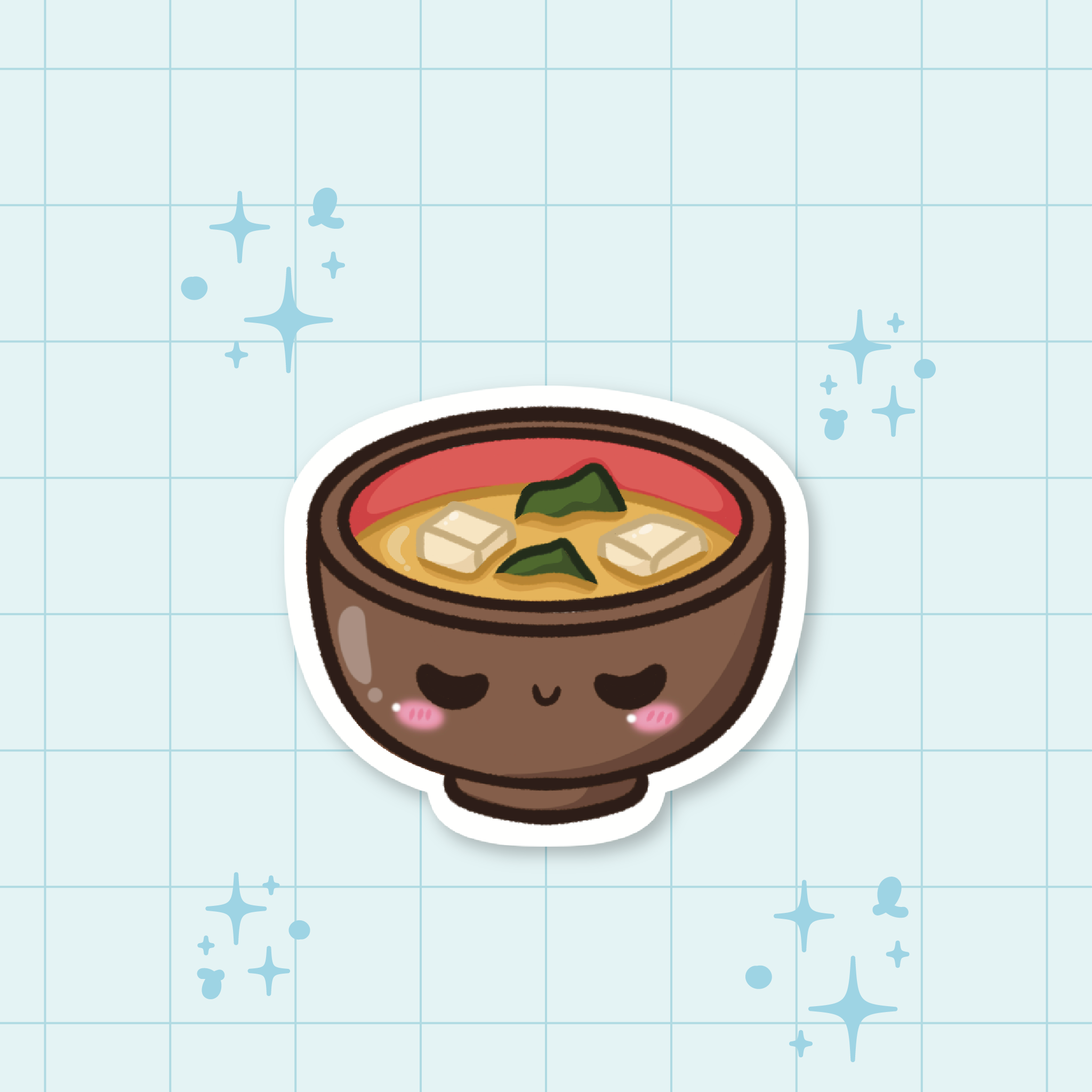 Miso Soup Die-Cut Sticker 🍱