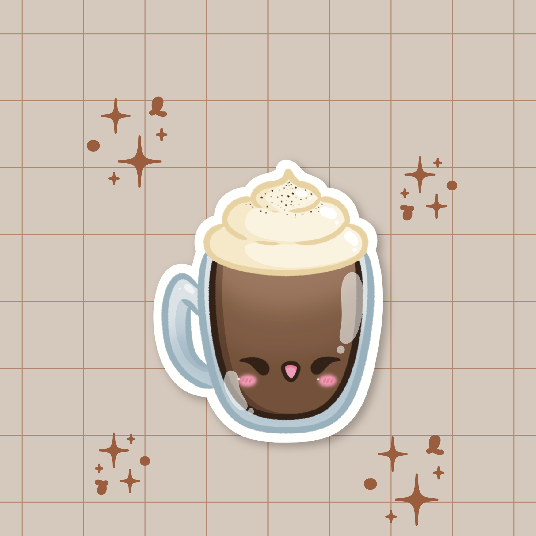 Mocha Die-Cut Sticker ☕️