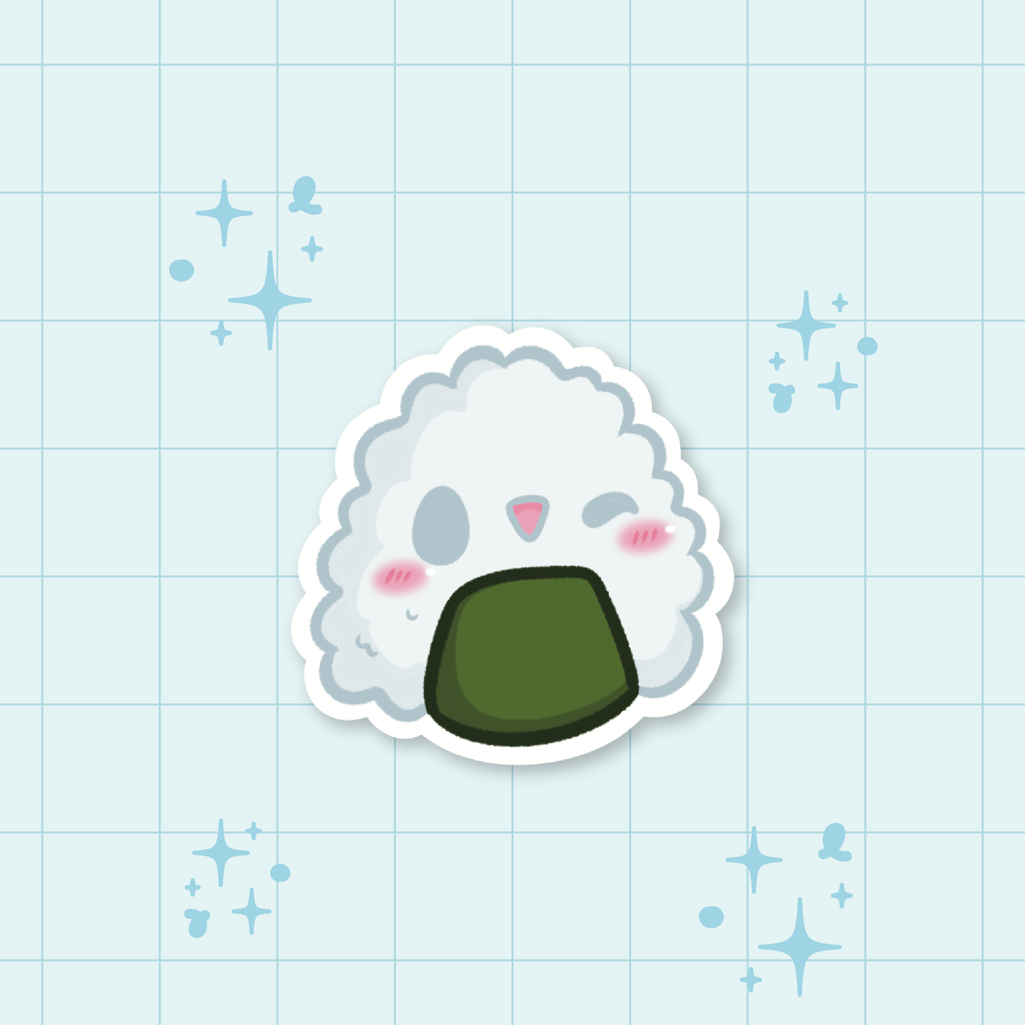 Onigiri Die-Cut Die-Cut Sticker 🍱