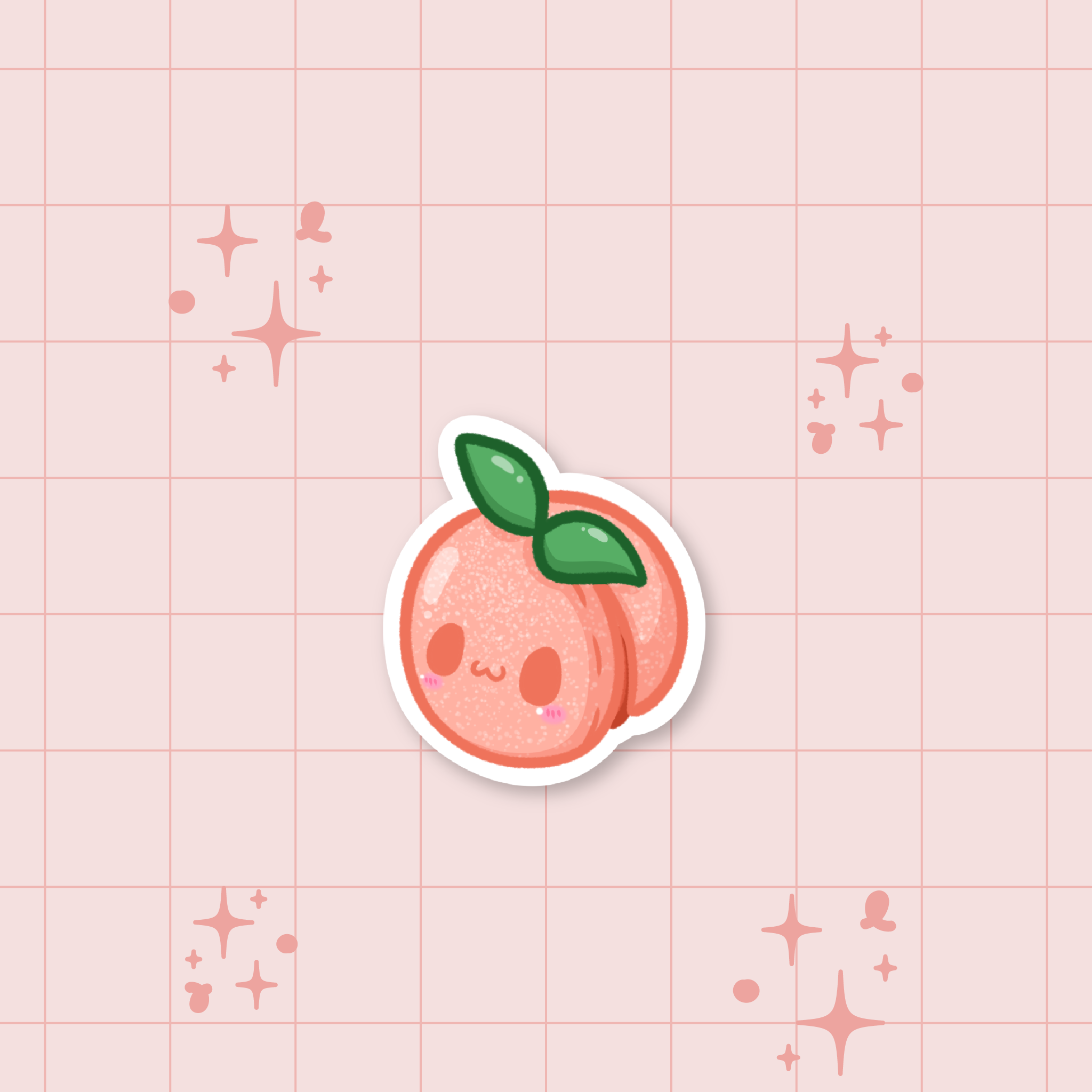 Italian Peach Cookie Die-Cut Sticker 🍑