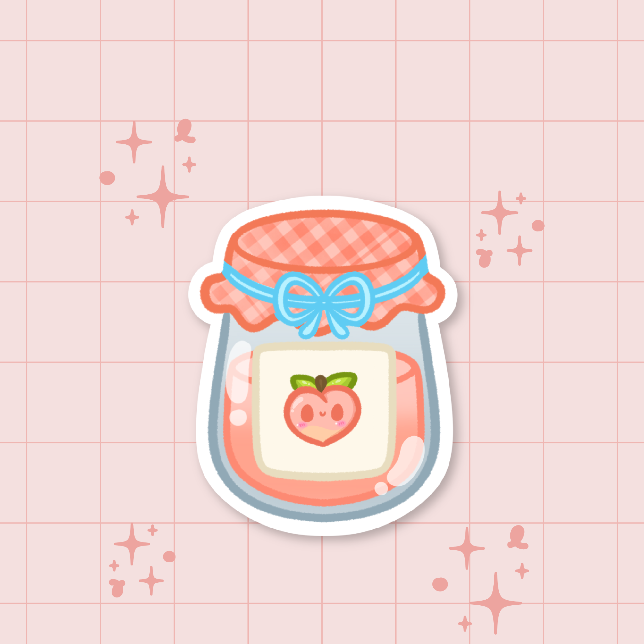 Peach Jam Die-Cut Sticker 🍑