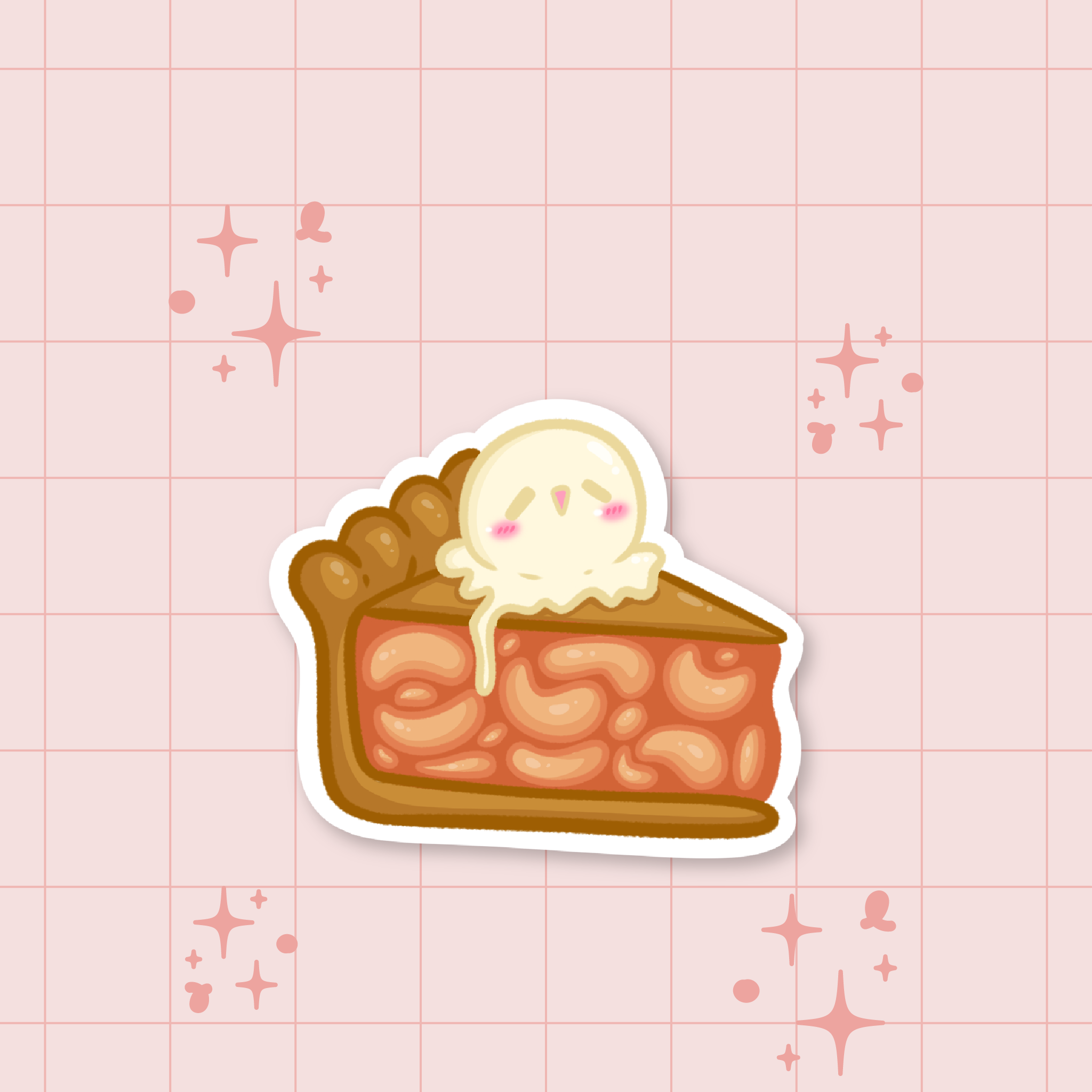 Peach Pie Die-Cut Sticker 🍑