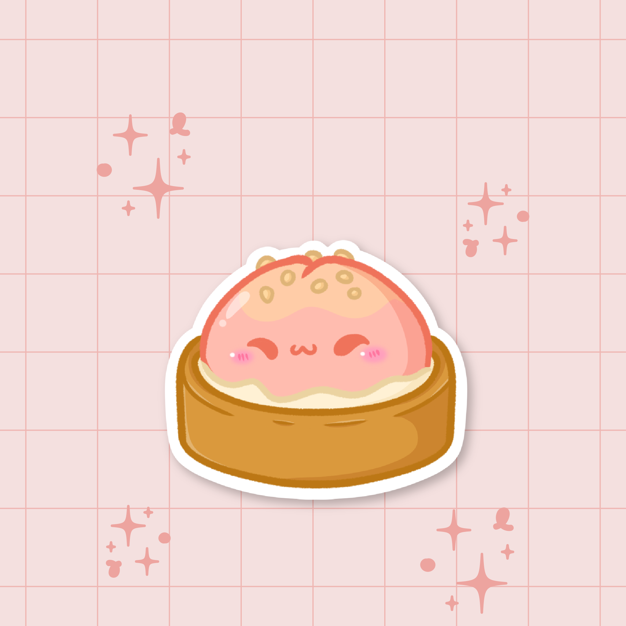 Peach Tart Die-Cut Sticker 🍑