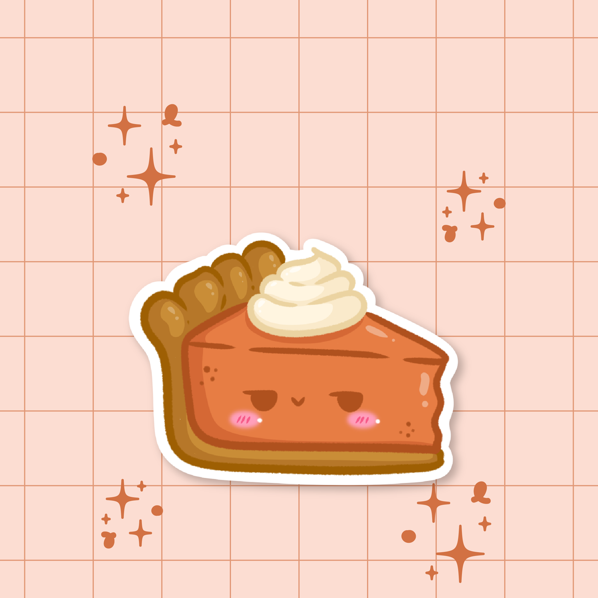 Pumpkin Pie Latte Die-Cut Sticker 🎃
