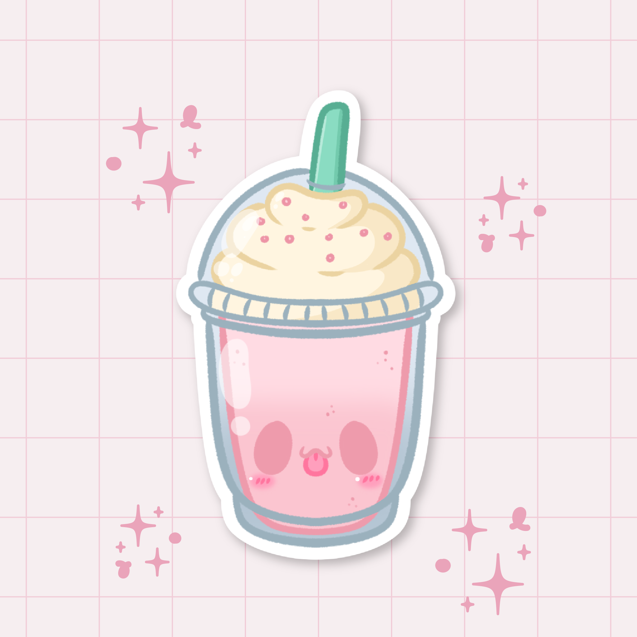 Autocollant découpé Frappuccino Sakura 🌸