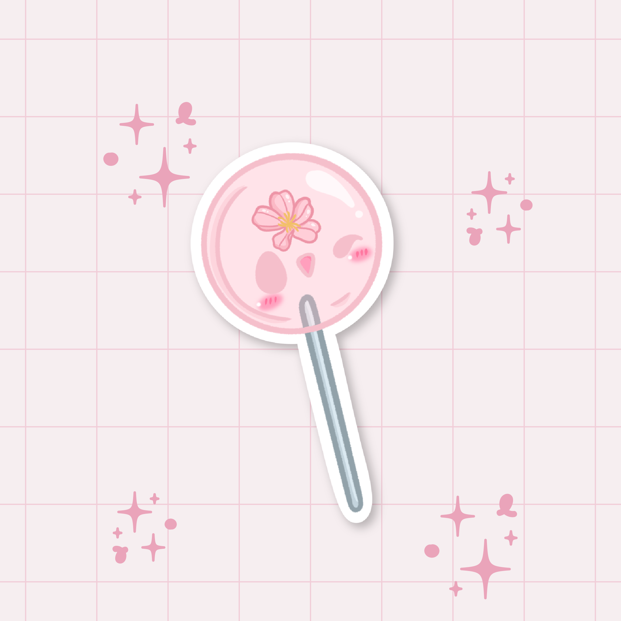 Sakura Lollipop Die-Cut Sticker 🌸