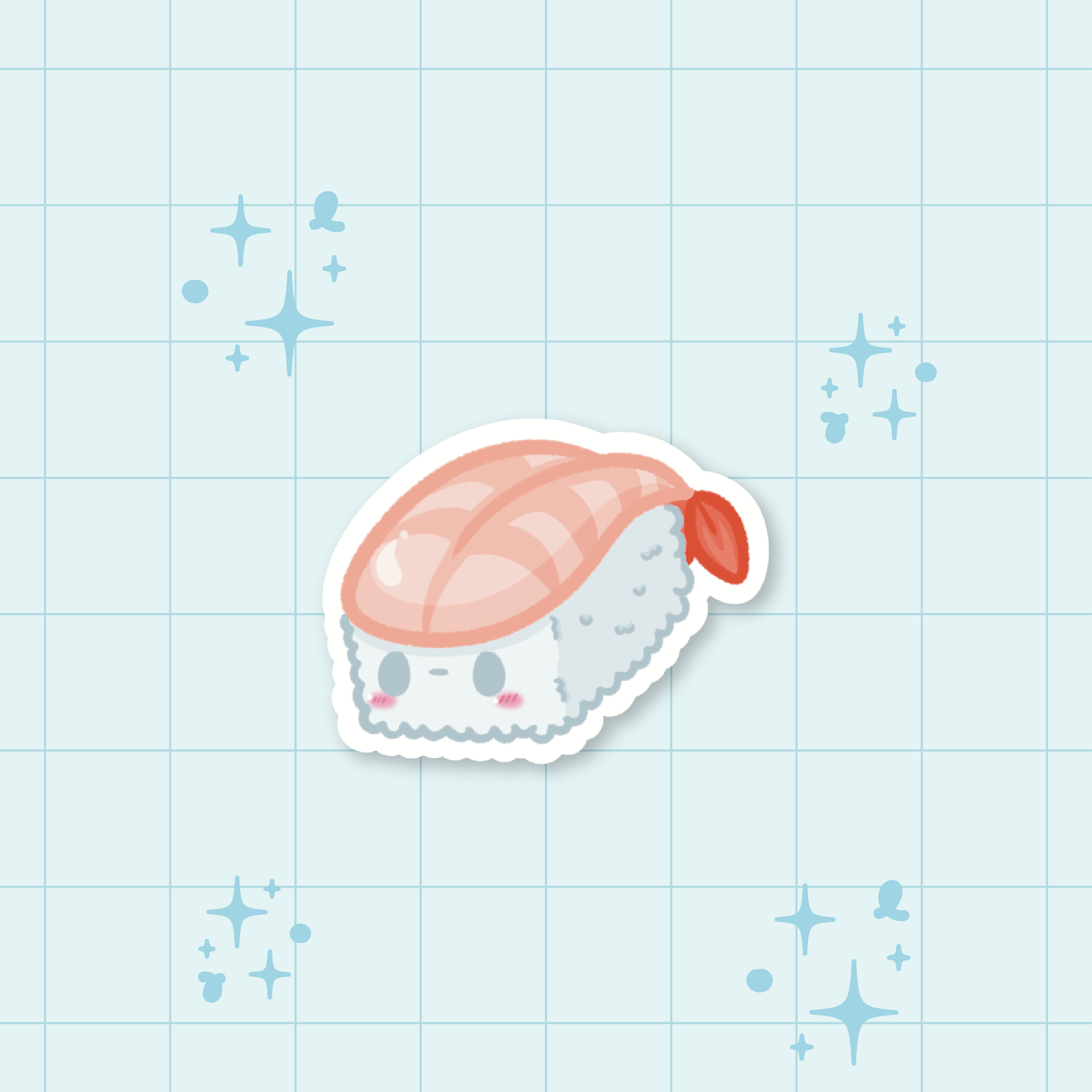 Amaebi Nigiri Die-Cut Sticker 🍱