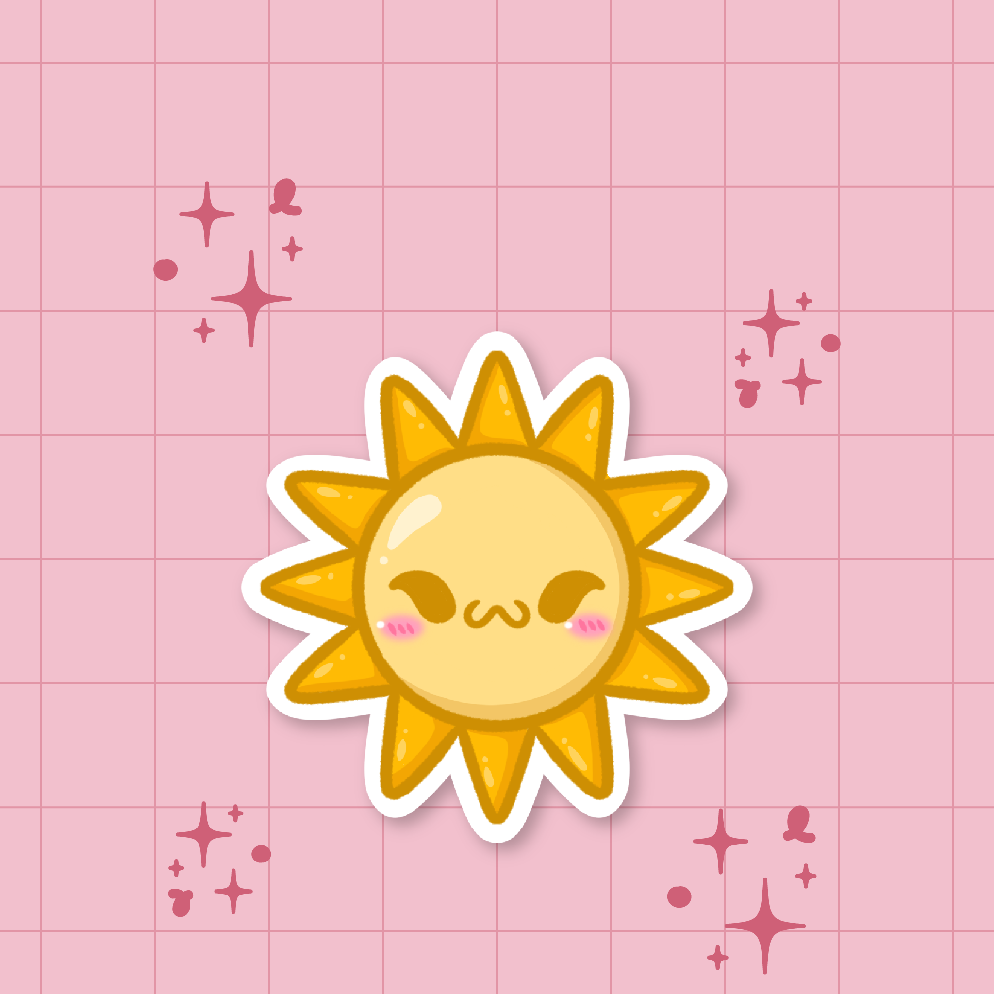 Summer Vibes: Summer Sun Die-Cut Sticker ⛱️