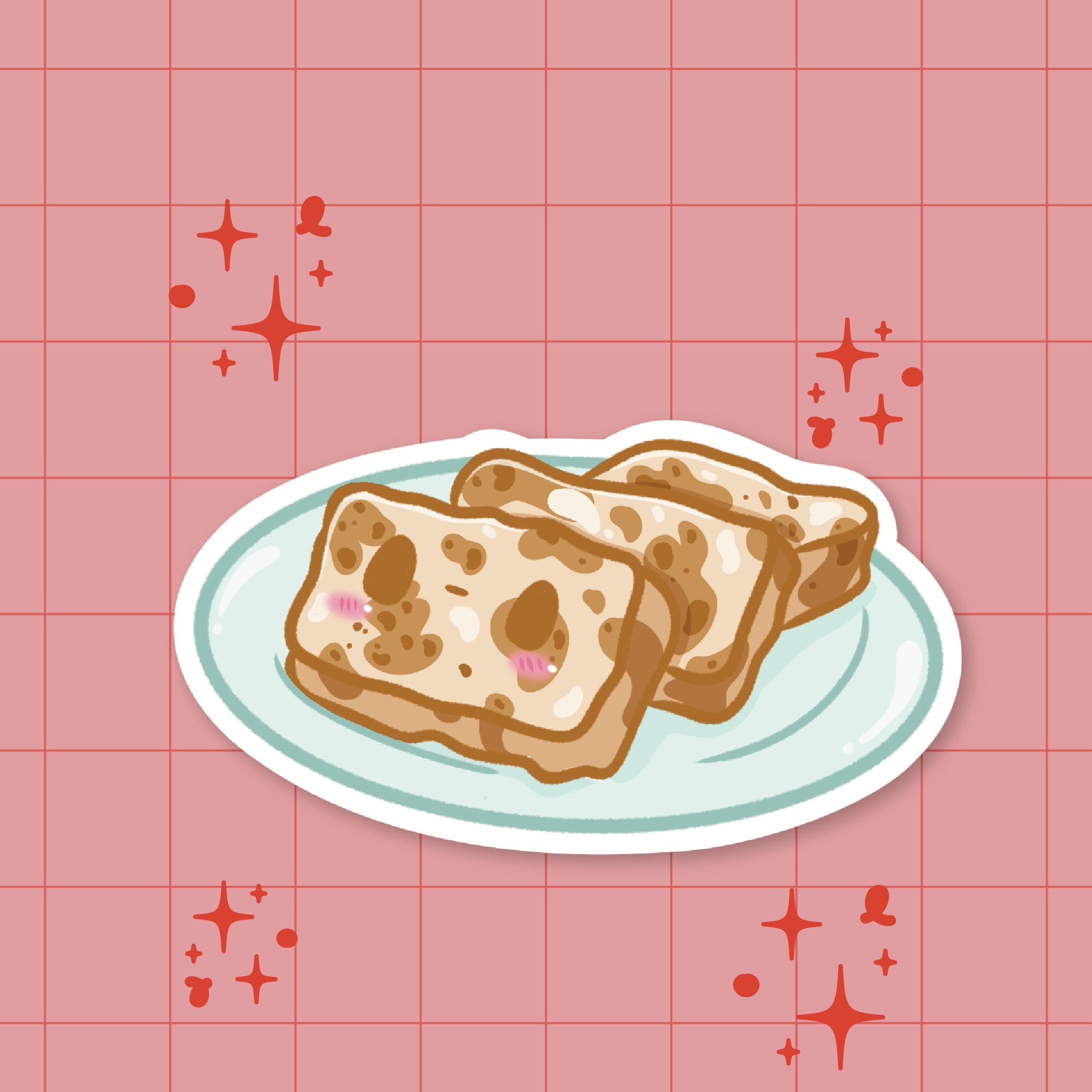 Autocollant découpe Gâteau de navet 🥟