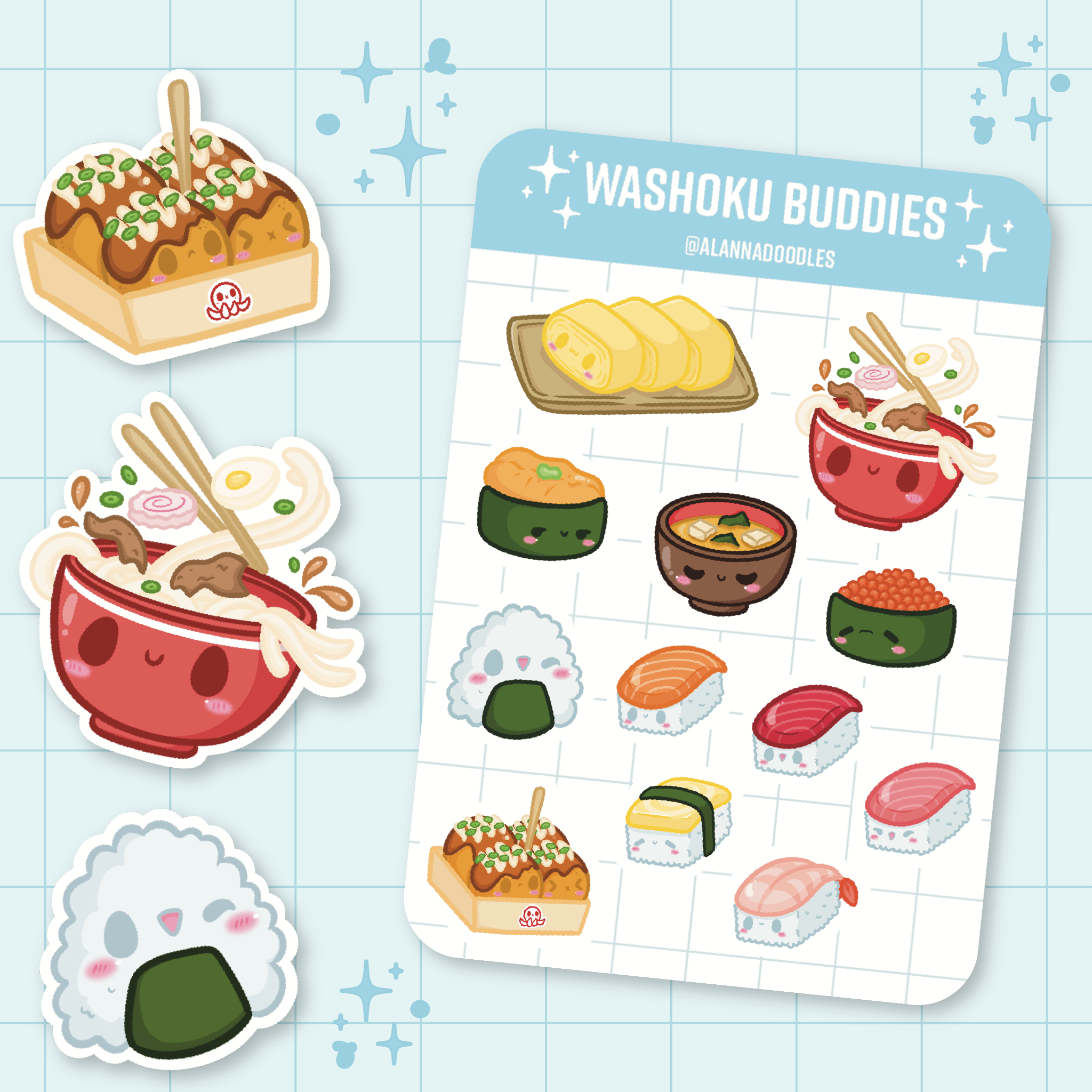 Washoku Buddies Sticker Sheet 🍱
