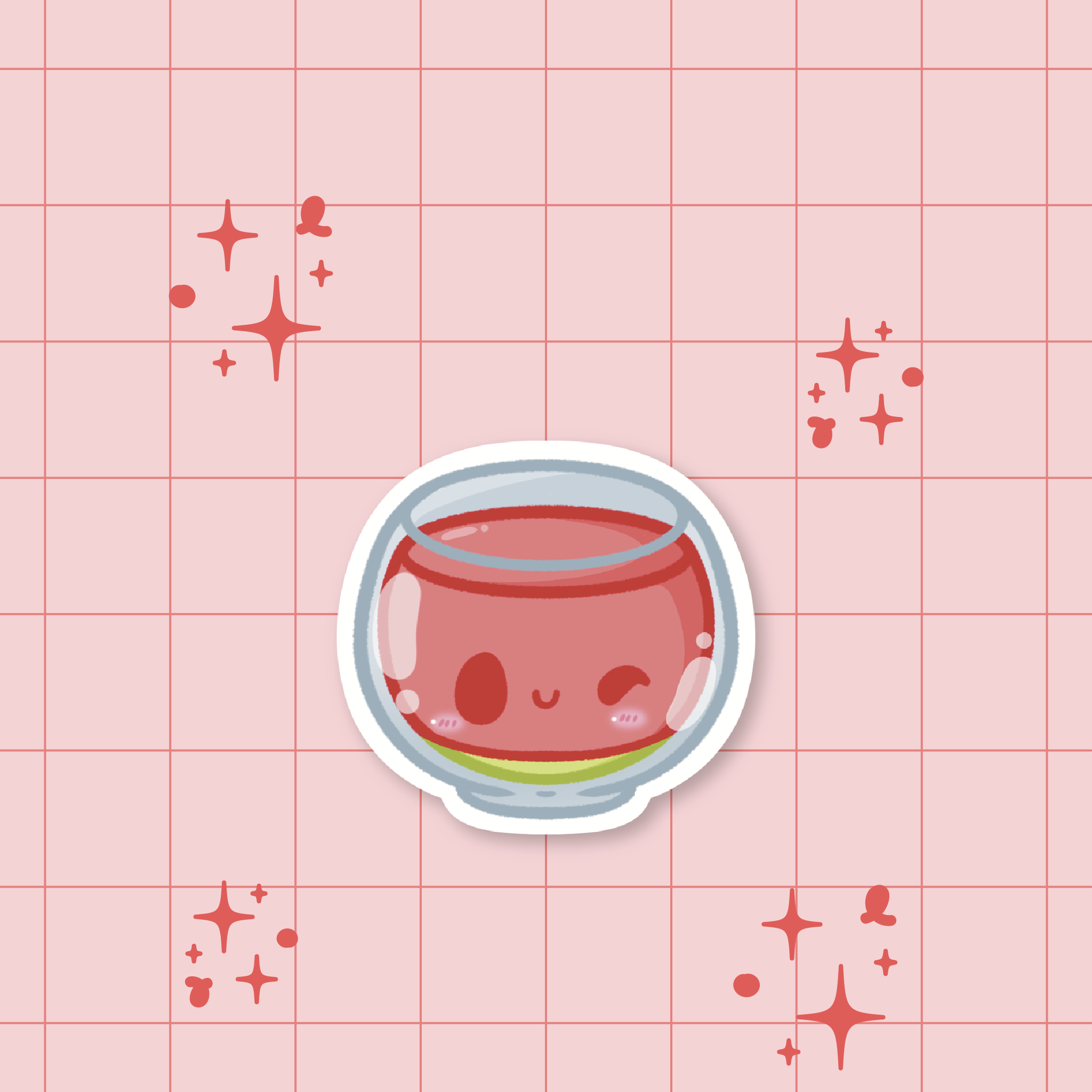 Watermelon Jello Die-Cut Sticker 🍉