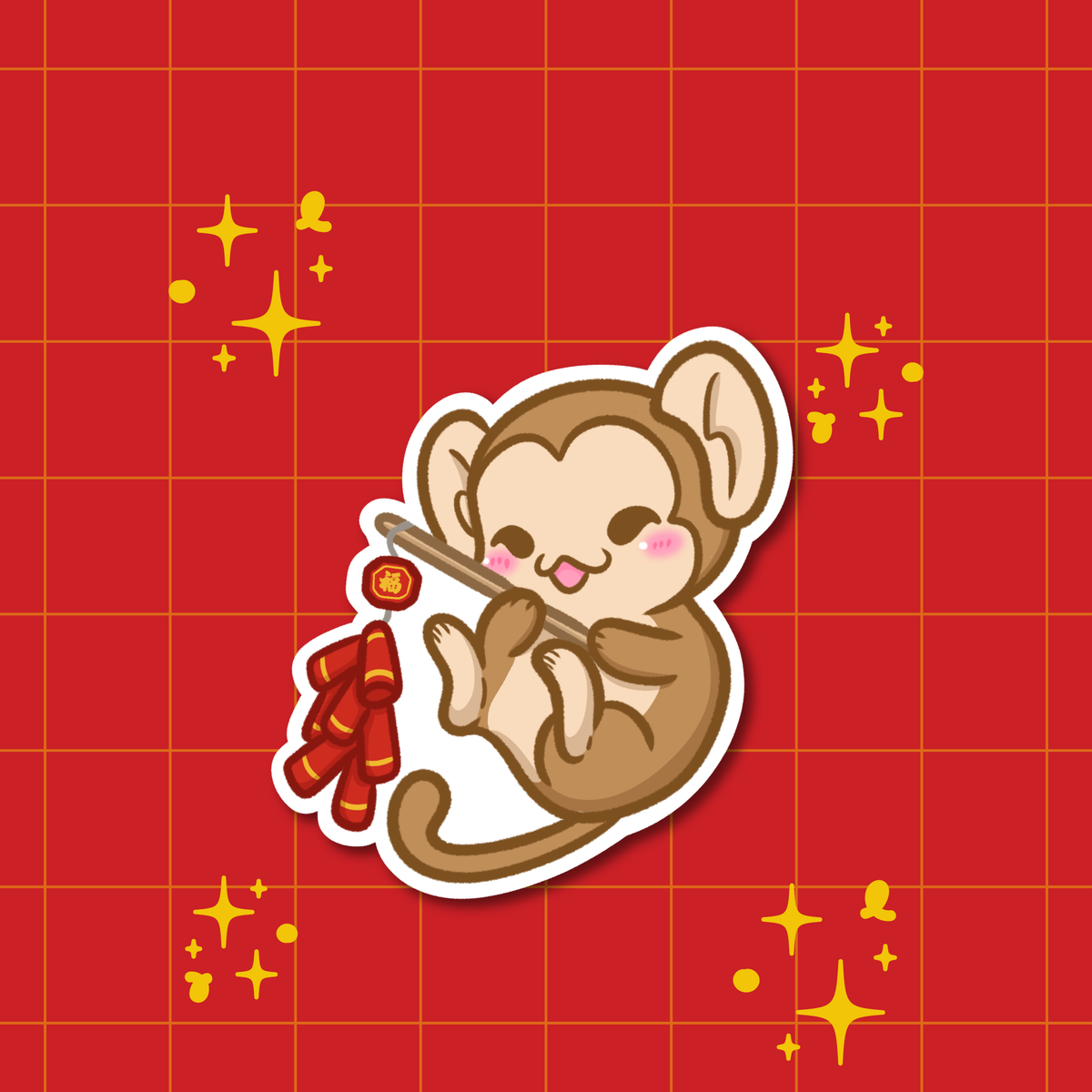Year of the Monkey | Chinese Zodiac Acrylic Keychain 🧧