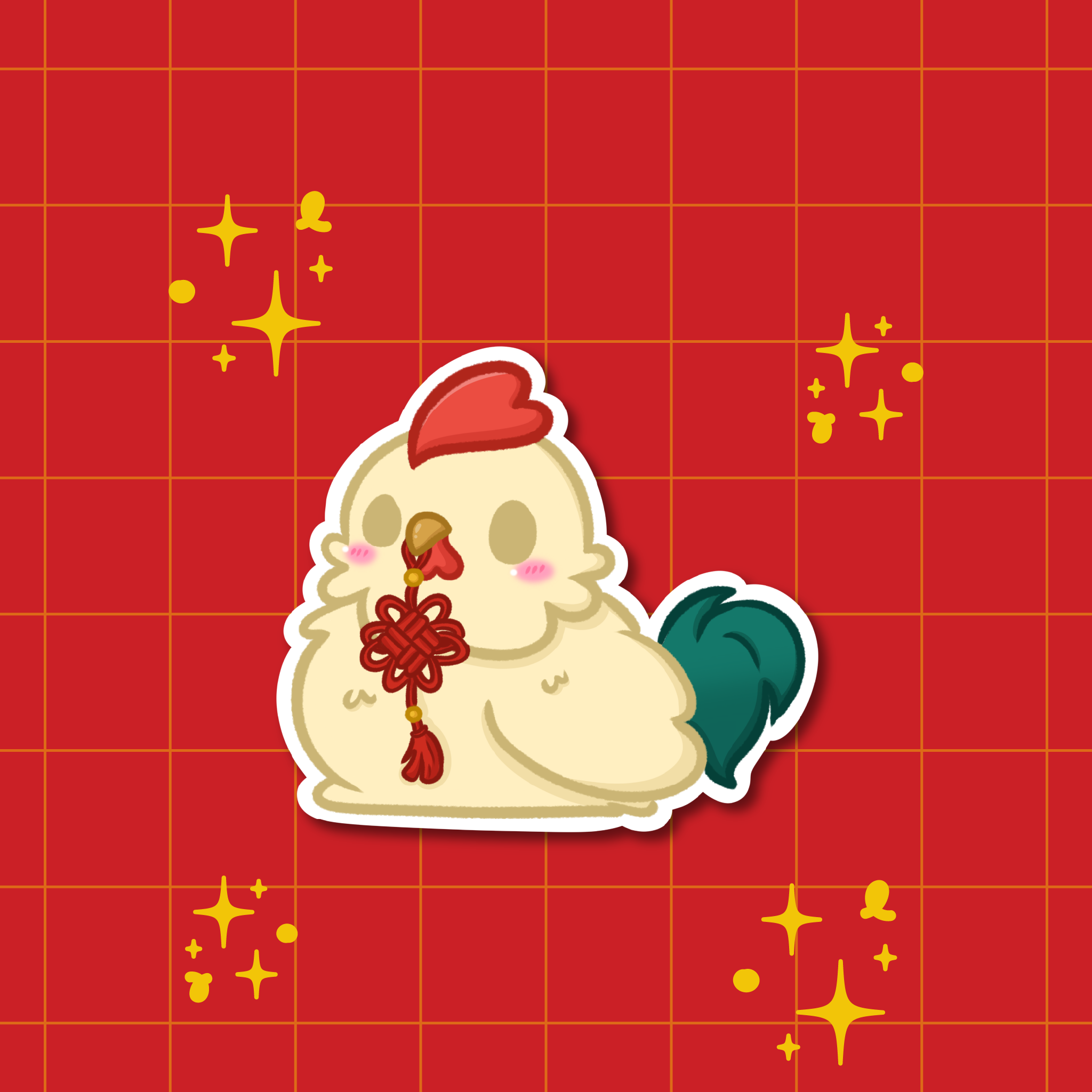 Year of the Rooster | Chinese Zodiac Acrylic Keychain 🧧