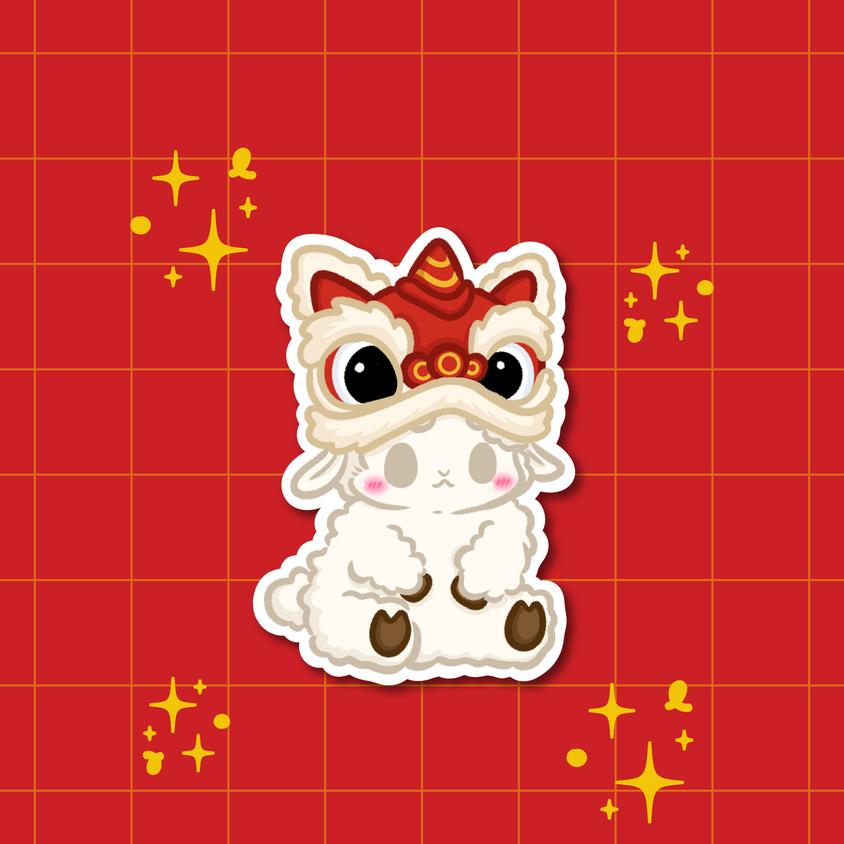 Year of the Sheep | Chinese Zodiac Acrylic Keychain 🧧